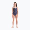 Vaikiškas vientisas maudymosi kostiumėlis arena Fireflow Lightdrop Back navy/team navy yellow 6