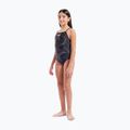 Vaikiškas vientisas maudymosi kostiumėlis arena Fireflow Lightdrop Back black/team black 6
