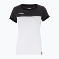 Moteriški teniso marškinėliai Tecnifibre Stretch baltai juodi 22LAF1 F1