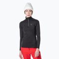 Moteriški termoaktyvūs marškinėliai Rossignol Classique 1/2 Zip juodi
