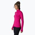 Moteriški termoaktyvūs marškinėliai Rossignol Classique 1/2 Zip orchid pink 3