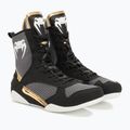 Bokso bateliai Venum Elite Boxing black/white/gold 4