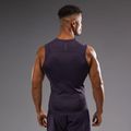 Vyriškas Rashguard Venum G-Fit Air Men'S be rankovių Rashguard tamsiai violetinis 3