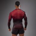 Treniruočių vyriški marškinėliai Venum Tactical XT Rashguards black/burgundy/gold 2