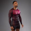 Treniruočių vyriški marškinėliai Venum Tactical XT Rashguards black/burgundy/gold 3