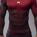 Treniruočių vyriški marškinėliai Venum Tactical XT Rashguards black/burgundy/gold 5