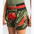 Vaikiški treniruočių šortai Venum Inferno Kids Muay Thai army green/orange 5