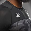 Vyriški treniruočių marškinėliai Venum X Polaris Rashguards juoda/rūko pilka 5