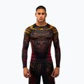 Vyriškas rashguard ilgomis rankovėmis Venum Quetzal Fury Rashguard black/fury red/tangerine