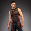 Vyriškas rashguard Venum Quetzal Fury Sleeveless Rashguard black/fury red/tangerine 3