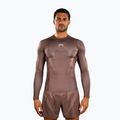 Vyriškas rashguard ilgomis rankovėmis Venum No Gi Rashguards chocolate brown