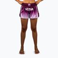 Moteriški treniruočių šortai Venum Iris Muay Thai plum/white