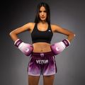 Moteriški treniruočių šortai Venum Iris Muay Thai plum/white 4