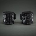Bokso raiščiai Venum Santa Muerte Handwraps 400 cm black/white 2