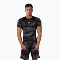 Vyriškas rashguardas Venum Matupa Short Sleeve black/grey/gold