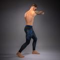 Vyriškos treniruočių kelnės Venum Thunder Dragon Spats Black/Royal Blue 4