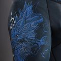 Vyriškos treniruočių kelnės Venum Thunder Dragon Spats Black/Royal Blue 7