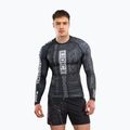 Vyriškas ilgomis rankovėmis rashguardas Venum Karate Combat black/grey