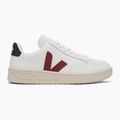 Moteriški batai VEJA V-12 Leather white/marsala/nautical 2
