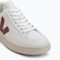 Moteriški batai VEJA V-12 Leather white/marsala/nautical 7