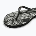 Moteriškos šlepetės per pirštą ROXY Viva Stamp II black/white 7