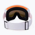 Moteriški snieglenčių akiniai ROXY Feenity Color Luxe bright white/sonar ml revo red 3