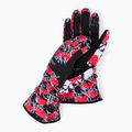Moteriškos snieglenčių pirštinės ROXY Cynthia Rowley true black/white/red
