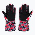 Moteriškos snieglenčių pirštinės ROXY Cynthia Rowley true black/white/red 3