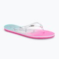 ROXY Viva Jelly moteriškos šlepetės white/crazy pink/turquoise