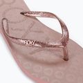 Moteriškos ROXY Viva Sparkle šlepetės rose gold 7