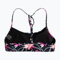 ROXY Active Bralette maudymosi kostiumėlio viršutinė dalis antracito/ gėlių spalvos srautas 6