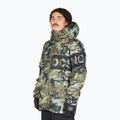 DC Propaganda woodland camo žalia vyriška snieglenčių striukė 8