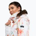 Moteriška snieglenčių striukė ROXY Jet Ski Premium ryškiai baltos spalvos švelnumas 6
