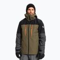 Quiksilver Mission Plus vyriška snieglenčių striukė juoda-žalia EQYTJ03371 6
