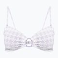 ROXY Check It Bandeau maudymosi kostiumėlio viršutinė dalis purple rose
