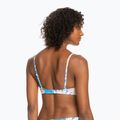 ROXY Love The Beach Vibe žydrai mėlynas palmių salos maudymosi kostiumėlio viršus 8