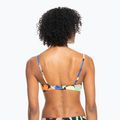 ROXY Color Jam Bandeau maudymosi kostiumėlio viršutinė dalis antracito spalvos su gėlėmis Jammin 8