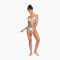 ROXY Love The Surf Knot Lazūrinės mėlynos spalvos palmių salos maudymosi kostiumėlio viršutinė dalis 3