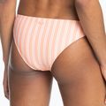 ROXY Into The Sun Moderate papaya punch novelta stripe swimsuit bottom h 4