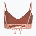 ROXY Into The Sun Athletic Triangle papaya punch novelta stripe swimsuit top h 2