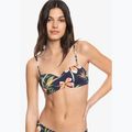 ROXY Into The Sun Mold Bandeau maudymosi kostiumėlio viršutinė dalis nuotaika indigo tropical depht 7