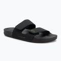 Vyriškos šlepetės Quiksilver Rivi Leather Double Adjust black 1