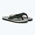 Quiksilver vyriškos Molokai Layback Saturn šlepetės balta ir juoda AQYL101319 4