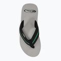 Quiksilver vyriškos Molokai Layback Saturn šlepetės balta ir juoda AQYL101319 6