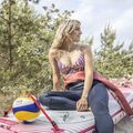 Billabong Sol Searcher V Neck Cami stripes maudymosi kostiumėlio viršus 5