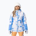Moteriška snieglenčių striukė ROXY Chloe Kim azure blue clouds