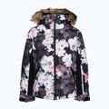 Vaikiška snieglenčių striukė ROXY Jet Ski Girl true black blurry flower 4