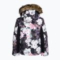 Vaikiška snieglenčių striukė ROXY Jet Ski Girl true black blurry flower 5
