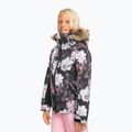 Vaikiška snieglenčių striukė ROXY Jet Ski Girl true black blurry flower 2