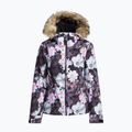 Moteriška snieglenčių striukė ROXY Jet Ski true black blurry flower 10